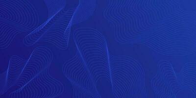 abstract blue wavy background with lines vector