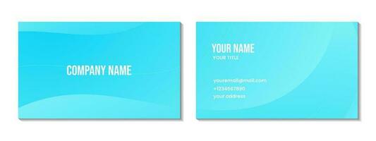 abstract blue sky business card background for business vector