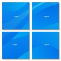 squares blue wave abstract gradient background vector