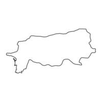 Aydin province map, administrative divisions of Turkey. Vector illustration.