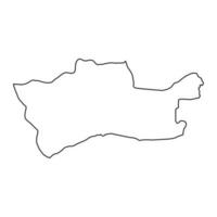 Mardin province map, administrative divisions of Turkey. Vector illustration.