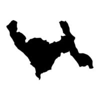 La Libertad map, region in Peru. Vector Illustration.