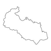 moravio silesia región administrativo unidad de el checo república. vector ilustración.
