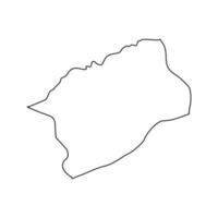 bartín provincia mapa, administrativo divisiones de pavo. vector ilustración.