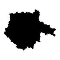 South Bohemian region administrative unit of the Czech Republic. Vector illustration.