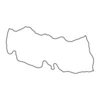 trabzon provincia mapa, administrativo divisiones de pavo. vector ilustración.