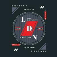 london text frame graphic, typography vector, t shirt design illustration, good for ready print, and other use vector