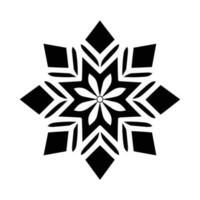Merry Christmas Snowflake vector