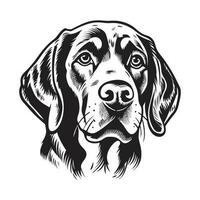 hermosa perro silueta - generativo ai vector