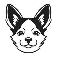 Beautiful Dog Silhouette - vector