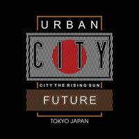 tokyo urban future graphic typography, t shirt vector, design fashion, illustration, good for casual style vector