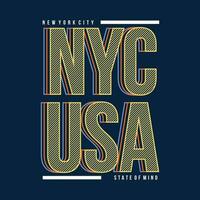 nyc usa abstract graphic, typography vector, t shirt design illustration, good for ready print, and other use vector