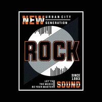 new rock sound graphic typography, fashion t shirt, design vector, for ready print, and other use vector