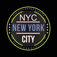 nuevo York ciudad gráfico tipografía, Moda t camisa, diseño vector, para Listo imprimir, y otro utilizar vector