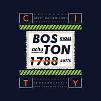 bostón ciudad vector t camisa imprimir, tipografía gráfico diseño, y otro utilizar