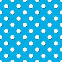Polka dot seamless pattern, light blue polka dot vector background.