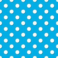 Polka dot seamless pattern, light blue polka dot vector background.