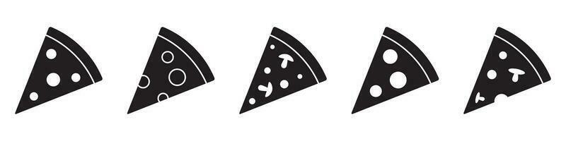 Pizza icon, pizza slice icon. Piece of pizza simple vector icon.