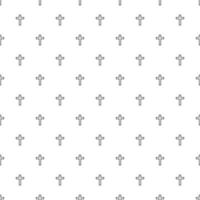 Christian cross seamless pattern. Vector illustration.