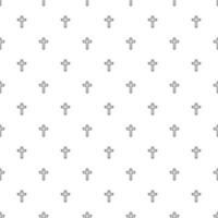 Christian cross seamless pattern. Vector illustration.