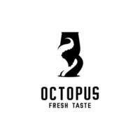 OCTOPUS AND A GLASS OF WINE vector