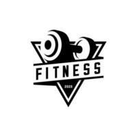 barbell silhouette vector design, fitness sport vector