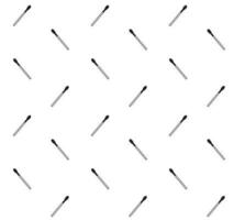 Vector seamless pattern of black outline matches