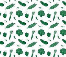 Vector seamless pattern of vegetables