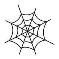 Spiderweb vector icon isolated on white background
