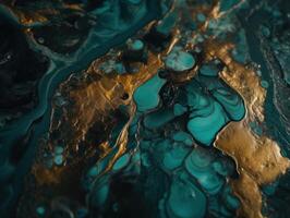 Bright fluid marble paint pattern Dynamic liquid shapes background created with technology photo