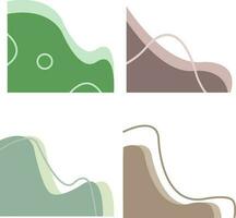 Blob corners for design element templates.Vector Illustration vector