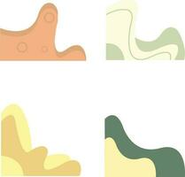 Blob corners for design element templates.Vector Illustration vector