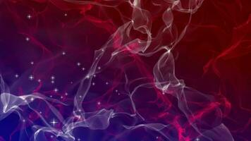 abstract colorful smoke particle wave background. video