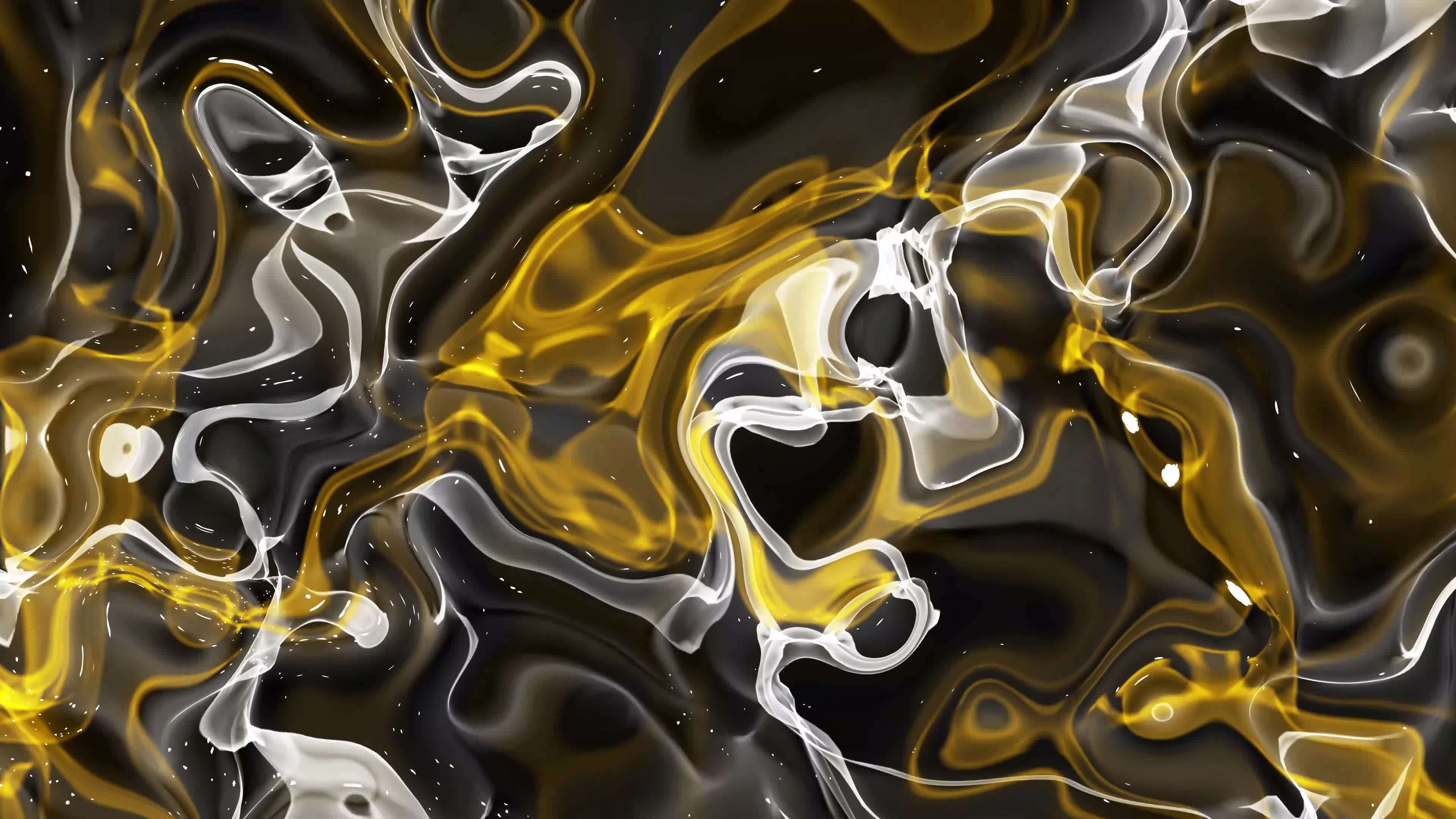 Waves on the surface of liquid gold. Ani, Stock Video