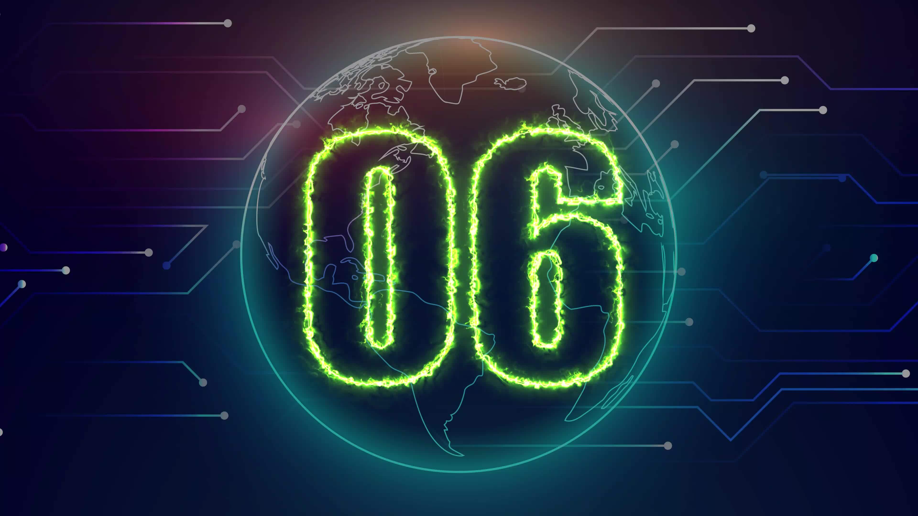 Digital countdown clock timer in one minute or 60 seconds to zero ...