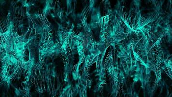 Abstract digital particle wave and lights background , Digital particle cyber or technology background, Animation of seamless loop. video