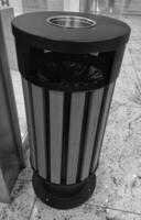 Decorative outdoor trash bin,public dustbins,stainless steel garbage bin photo