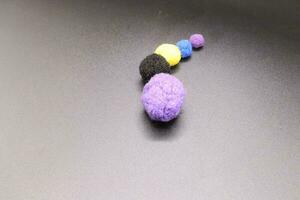 Dly bouncing balls,colorful bouncing balls,used in craft and pet toys of animals photo