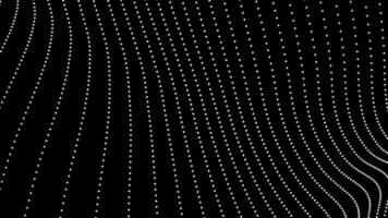 vague de particules numériques abstraites et fond de lumières, fond d'animation cyber ou technologique. video