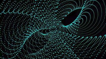 Abstract digital particle wave and lights background ,animation cyber or technology background. video