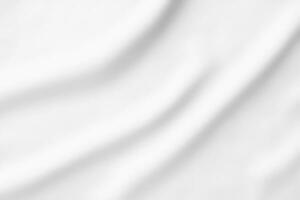 White fabric, cloth soft waves texture background. photo