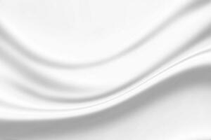 White fabric, cloth soft waves texture background. photo