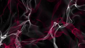abstract colorful smoke particle wave background. video