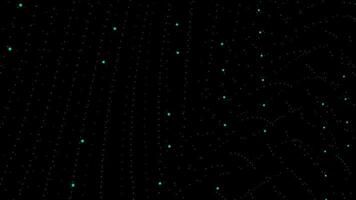 Abstract digital particle wave and lights background , Digital particle cyber or technology background, Animation of seamless loop. video