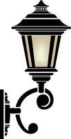 Street lamp.Flashlight.Old style street light. vector