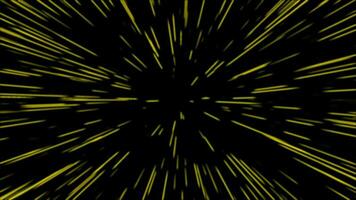 spark Speed of light Light Streaks neon glowing rays and stars in motion Lines hyperspace background. video