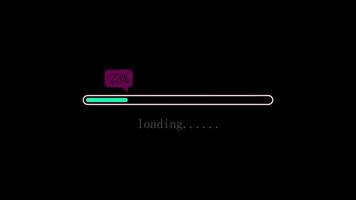 Loading bar downloading barloading screen pixelated progress animation Loading Transfer Download video