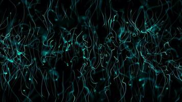 Abstract digital particle wave and lights background , Digital particle cyber or technology background, Animation of seamless loop. video