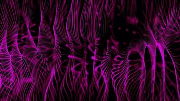 Abstract digital particle wave and lights background , Digital particle cyber or technology background, Animation of seamless loop. video