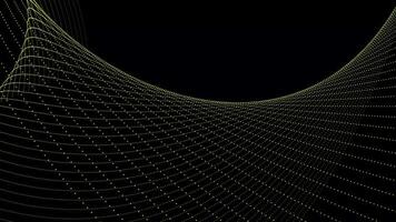 Abstract digital particle wave and lights background ,animation cyber or technology background. video